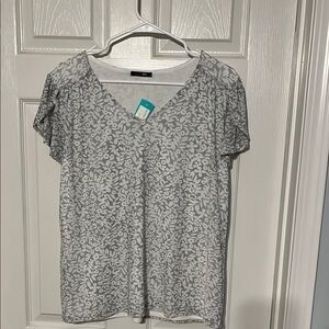 NWOT Floral Gray Women's Top